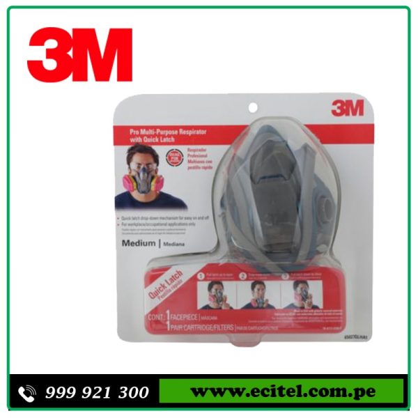 Mascarillas Media Cara 3M Made In USA